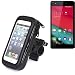 Produktbild K-S-Trade Fahrradhalterung für Wiko Pulp 4G Handyhalterung Halter Lenkstange Fahrrad Halterung Motorrad Bike Mount Wasserabweisend regensicher schwarz (1x)