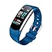 Produktbild NINGSANJIN Smartwatch Fitness Armband mit Pulsmesser,Wasserdicht Fitness Tracker Farbbildschirm Aktivitätstracker Schrittzähler Uhr Vibrationsalarm Anruf SMS Beachten mit iOS Android Blau