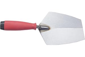 Truelle à Seau de Marshalltown, truelle de maçon, truelle de plâtrier avec poignée Souple, en Acier Inoxydable, Outil Pratique pour Les maçons, Argent
