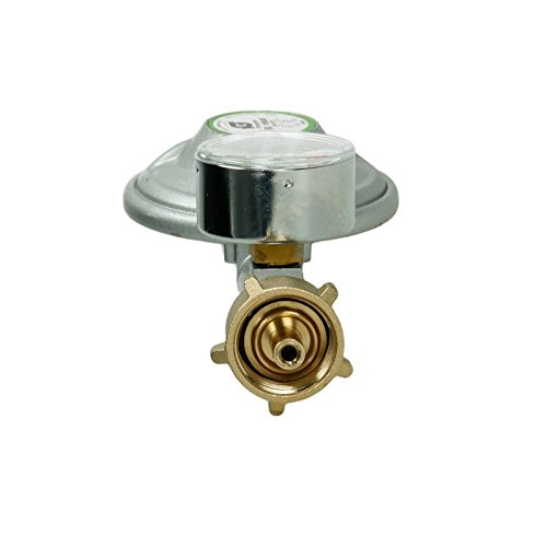 ECD Germany 50 mbar Druckminderer mit Manometer Gasdruckregler + 40 cm Mitteldruck-Propanschlauch Gasdruckschlauch Gasschlauch - 3