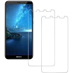 POOPHUNS 2-Unidades Cristal Templado Huawei Mate 10 Lite, Protector de Pantalla Cristal Vidrio Templado Premium para Huawei Mate 10 Lite,Anti-Aceite, No se despega, Huellas Dactilares Libre