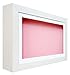 Produktbild BabyRice Deep Shadow Box Bilderrahmen aus Holz, Weiß, für 3D-Objekten, Ornamente, Hand Fuß Optik