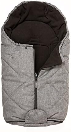 Bozz Artic Grey Melange Universal Thick Fleece Lined Footmuff/Cosytoes/Cosybag that fits all Stage 1 Infant Carrier Car Seats