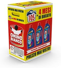 Omino Bianco - Detersivo Lavatrice Liquido Color+, 105 Lavaggi, Specifico per Capi Colorati, Tecnologia Salva i Colori e Cattura il Grigiore, 1400 ml x 3 Confezioni