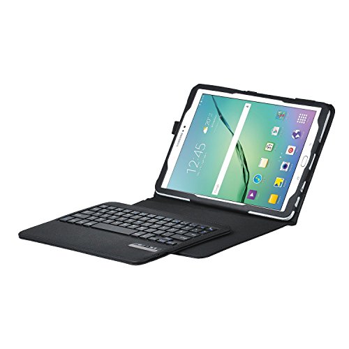 ELTD Samsung Galaxy Tab S2 9.7 QWERTZ Tastatur, Detachable Bluetooth Tastatur (QWERTZ Tastatur) mit Standfunction Für Samsung Galaxy Tab S2 9.7 T810N / T815N / T813N / T819N , Schwarz - 3