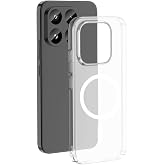 Coverzone Xiaomi 17 ile uyumlu Şeffaf Kılıf MagSafe Uyumlu G&uuml;&ccedil;l&uuml; Mıknatıslı Wireless Şarj Destekli Crystal Clear İnce Sert Ar