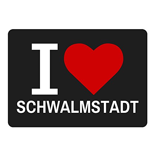 Preisvergleich Produktbild Mousepad Classic I Love Schwalmstadt schwarz