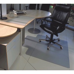 Preisvergleich Produktbild Floortex Bodenschutzmatte Computex für Hartböden 115x134cm transparent mit Lippe