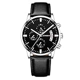 Herren Uhren Luxusuhren Quarzuhr Männer Armbanduhr Jungen Edelstahl Zifferblatt Casual Armband Uhr