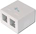 Produktbild Digitus Cons-Point Box f 2x Keys Jacks pure white. 2-port, AT-AG__302A-WH (pure white. 2-port)