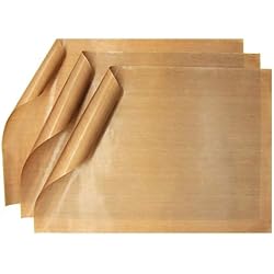 GOURMEO Lot de 3 papiers de Cuisson (32 x 46 cm) réutilisables, antiadhésifs, durables, compatibles Lave-Vaisselle, découpables | Tapis de Cuisson, Feuilles de Cuisson durables
