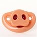 Produktbild Hengsong Baby Kleinkind Schnuller Lustige Dummy Beißring Pacy Kieferorthopädische Nippel, Orange Schweinenase/Gelb Duckbill (Orange schweinenase)