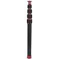Denash Camera Monopod Extension Rod with 5 Extension Pipes, Aluminum Alloy, 1/4in Screw, 5kg Load Capacity, for Tripod, Monopod, Length Extension