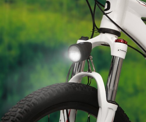 Profex Frontscheinwerfer Sport LED 25Lux Dynamo,Standlicht und Schalter, schwarz, 65018 - 3