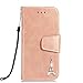 Produktbild 3C-LIFE Huawei Honor 6X Premium Soft PU Leather Wallet Cover Flip Cases, Durable and Slim Lightweight with Classic Design & Ultra-Strong Magnetic Closure Faux Leather (Rosegold)