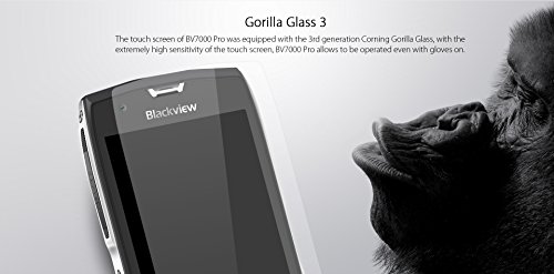 [[Nuovo Rilasciato]] Blackview BV7000 PRO - Ultra Slim da 5 pollici Gorilla Glass IP68 4GB di RAM + 64GB ROM Impermeabile / antiurto / antipolvere Outdoor Smartphone Octa Nucleo 8MP + 13 MP fotocamera impronta digitale GPS - nero-argento