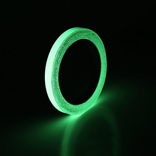 GABBREIN Glow in the Dark Photoluminescent Neon Green Luminous Safety Tape Sticker For Home Decoration (green)