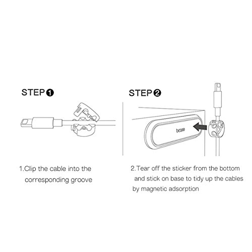 Organizador de cable  Cable Clips magn  ticos  gesti  n de cables para escritorio  Pack 3 hebillas para cables color amarillo
