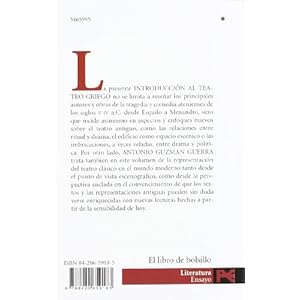Introducción al teatro griego (El Libro De Bolsillo - Humanidades)