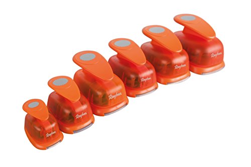 Rayher Motivstanzer Oval mit Zierrand ø 5,08cm, 2 Zoll, geeignet für Papier/Karton bis zu 200g/m² - 7