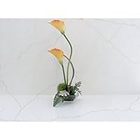 Callagesteck künstliche Blumen Tischgesteck Blumengesteck Seidenblumen Blumendekoration Muttertagsgeschenk