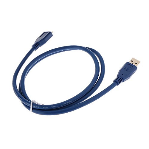 MagiDeal 3ft USB 3.0 High Speed ​​ A Male to Micro B Male Daten Kabel Adapter Kabel Blau - 3