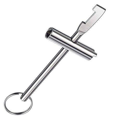 Preisvergleich Produktbild Gasventilschlüssel Tragbarer innerer Dreiecksschlüssel Drehen Sie das Gasventilwerkzeug für Gasfeuerstellen und Kamine. 4,4-Zoll