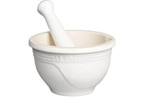Le Creuset Stoneware Mortar & Pestle, 300ml White
