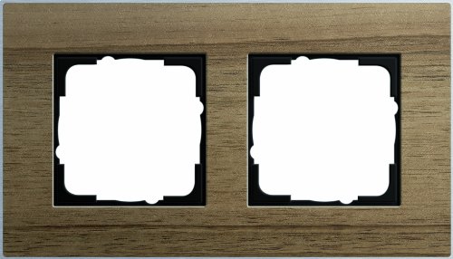 Preisvergleich Produktbild Gira 0212129 Abdeckrahmen 2-fach Esprit Nussbaum Aluminium