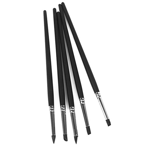 WINOMO Former set 5St Flexible Fimo Clay Sculpting Colour Shaper wischen heraus Werkzeuge - 3