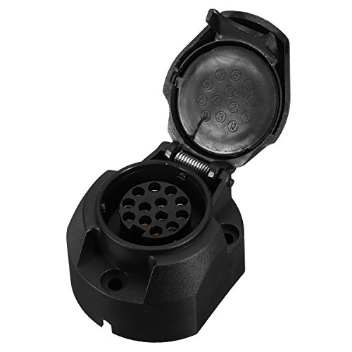 Preisvergleich Produktbild ChaRLes 12V 13Pin Europäischen Standard Caravan Abschleppstange Elektrischer Anhänger Stecker Kunststoff-Sockel