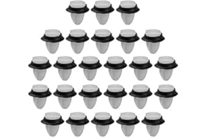 TWSOUL Lot de 25 clips de fixation noirs pour portière de voiture Du-cato Fi-at Peu-geot Bo-x-er 71728806 D-202 (25 pièces)