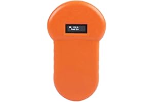 BSTCAR Lector microchip animal con pantalla LCD, USB recargable lector microchip para perros, gatos, lector de microchip portátil