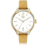 Ice-Watch - ICE time Beige Champagne - Beige Damenuhr mit Lederarmband - 013060 (Medium)
