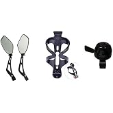 BICYCLE SET OF 3 ACCESSORIES (BELL, WATER CAGE, MIRROR)