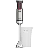 Solac Solution 1503 Hand Blender 1500W, Variable Speed, Turbo | 4 stainless steel ice crushing blades, anti-splash and measur