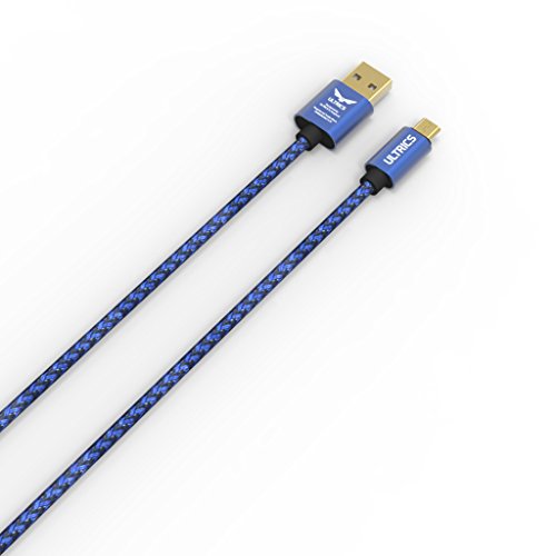 ULTRICS® Micro USB Kabel [3M – 9FT] Nylon geflochtenes Aufladeeinheits-Kabel Tangle geben Synchronisierungsauflade USB-androides Aufladeeinheits-Blei für Samsung-Galaxie, Sony, Nokia, Microsoft, Motorola, Kindle, Nexus, Huawei, LG, Xiaomi, OPPO – Lebenszeit-Garantie, Geld frei Zurück Garantie - 3