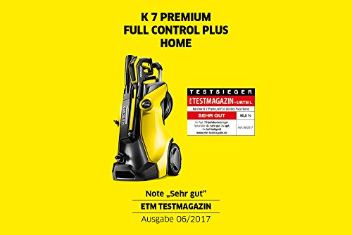 Kärcher Hochdruckreiniger K 7 Premium Full Control Plus Home inkl. Pistole mit Druckanzeige und Tasten zur Druckregulierung, 3-in-1 Multi Jet Strahlrohr: Dreckfräser, Flachstrahl und Reinigungsmitteldüse, Quick Connect Funktion, Schlauchtrommel und Flächenreiniger T 450 (max. 20-180 bar, 600 l/h) - 5