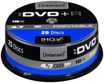 Intenso 4811154 DVD+R 16x Printable 25 Pack Cakebox