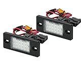 KOMPATIBILITÄT: Reinweiß 6000K Kennzeichenbeleuchtung für VW, Bora 1J2 Limousine 98-05, Golf 4 Variant 99-05, Golf 5 Variant 07-09, Passat Variant 3B6 00-05, Tiguan 07-10, Touareg 03-10