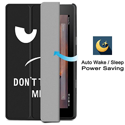 Hülle für Fire HD 8 (7. Generation – 2017) / das neue Fire HD 8 (6. Generation – 2016), Infiland Ultra Slim Lightweight Schutzhülle Cover für Fire HD 8 (8-Zoll-Tablet, 7. Generation – 2017) / Das neue Fire HD 8 Tablet (6. Generation – 2016)(Große Augen) - 8