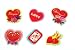Produktbild ca. 200 Sticker Aufkleber Herz Liebe Sticker