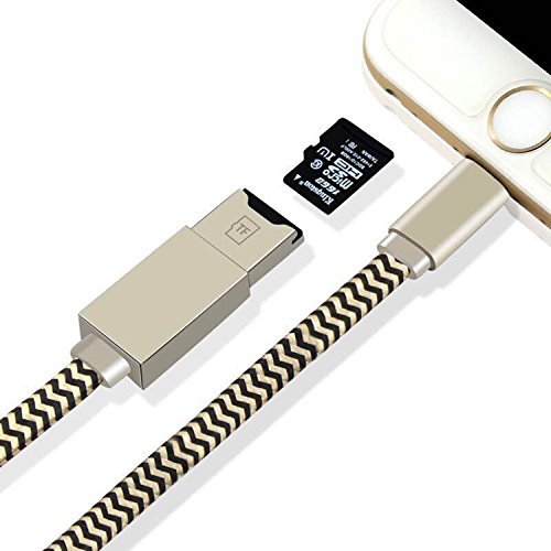3in1 kartenleser für iPhone, iPad, PC und Mac. Intelligentes Design mit Anschlüssen für high-speed Lightning und USB. Für das leichte Wechseln von Speicherkarten sind Einschübe für MicroSD.
