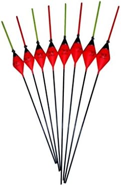 Pack of 5 High Quality Pole Floats WE334 Various Sizes Available (5 x 0.6g Orange / Red Tip)
