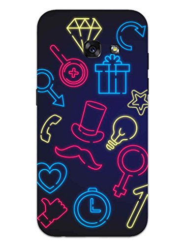 MADANYU Samsung Galaxy A3 2017 Cover - Shine Like Neon Neon Signs Designer Printed Slim Back Case Cover for Samsung Galaxy A3 2017