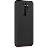 KZY İLETİŞİM Xiaomi Redmi Note 8 Pro ile uyumlu Kapak Mat Siyah Silikon Lux Kılıf