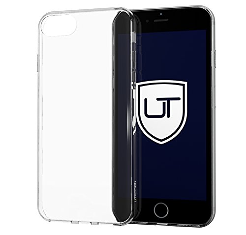 Funda transparente de silicona para iPhone 7   8    Carcasa ultra delgada y ligera    Ajuste perfecto    Skin case de TPU resistente UTECTION  