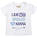 I'm Not Spoiled My Nanna Just Loves Me Boys Tshirt Baby Toddler Kids Available in Sizes 0-6 Months to 14-15 Years Grandson