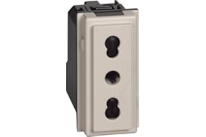 BTICINO Living Now Presa Bipasso 10/16A, Sabbia