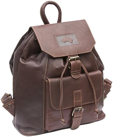 Wombat Luxury Brown Oiled style Leather Backpack Bag \ Rucksack